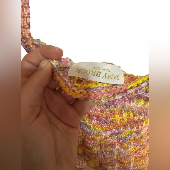 Ramy Brook Women's Olsena Sleeveless Space Dye Knit Tank Midi Dress Pink - Picture 5 of 6